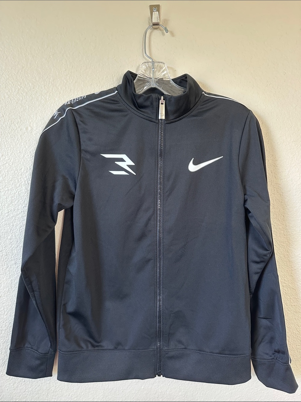 Nike 3BRAND Russell Wilson Boys Full Zip Track Jacket Black Size Youth Large